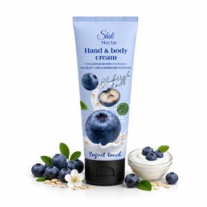 Cremă hidratantă pentru mâini și față Shik Nectar® cu aromă de afine și lapte de ovăz, 75 ml