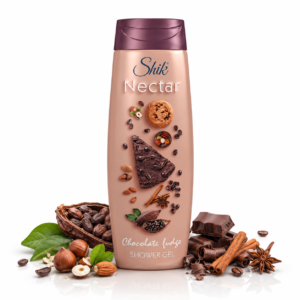 Gel de duș Shik Nectar® cu aromă de ciocolată, cafea și condimente dulci, 400 ml