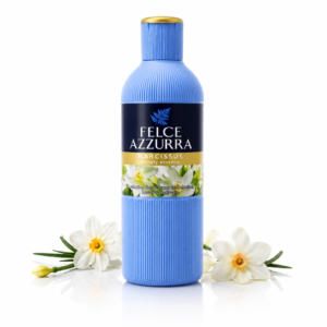 Gel de duș Felce Azzurra® cu parfum floral de narcise și note fresh elegante, 650 ml