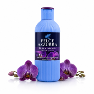 Gel de duș Felce Azzurra® cu parfum floral exotic de orhidee neagră, 650 ml