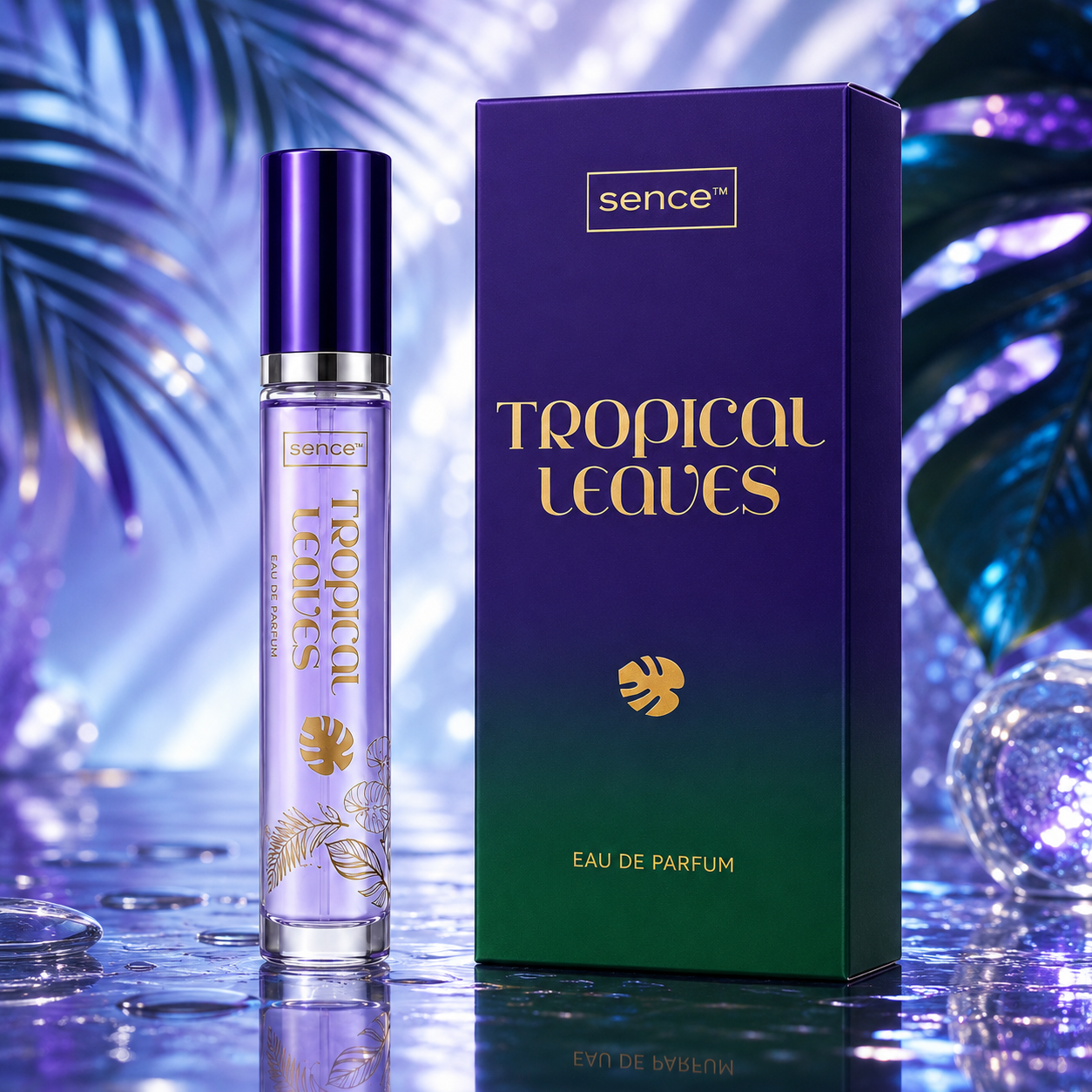 Apă de parfum pentru femei Tropical Leaves, 15 ml, Sence® - imagine 3
