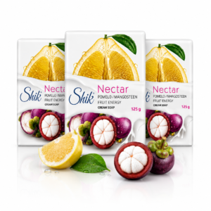 Set 3 săpunuri Shik Nectar® cu aromă de pomelo și mangostan, 3 x 125 g