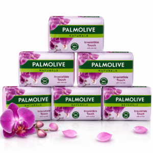 Set 6 săpunuri Palmolive Naturals® Irresistible Touch, 6 x 90 g – cu parfum floral de orhidee