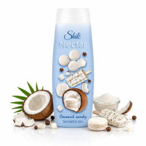 Gel de duș hidratant cu aromă de cocos, 400 ml, Shik Nectar®