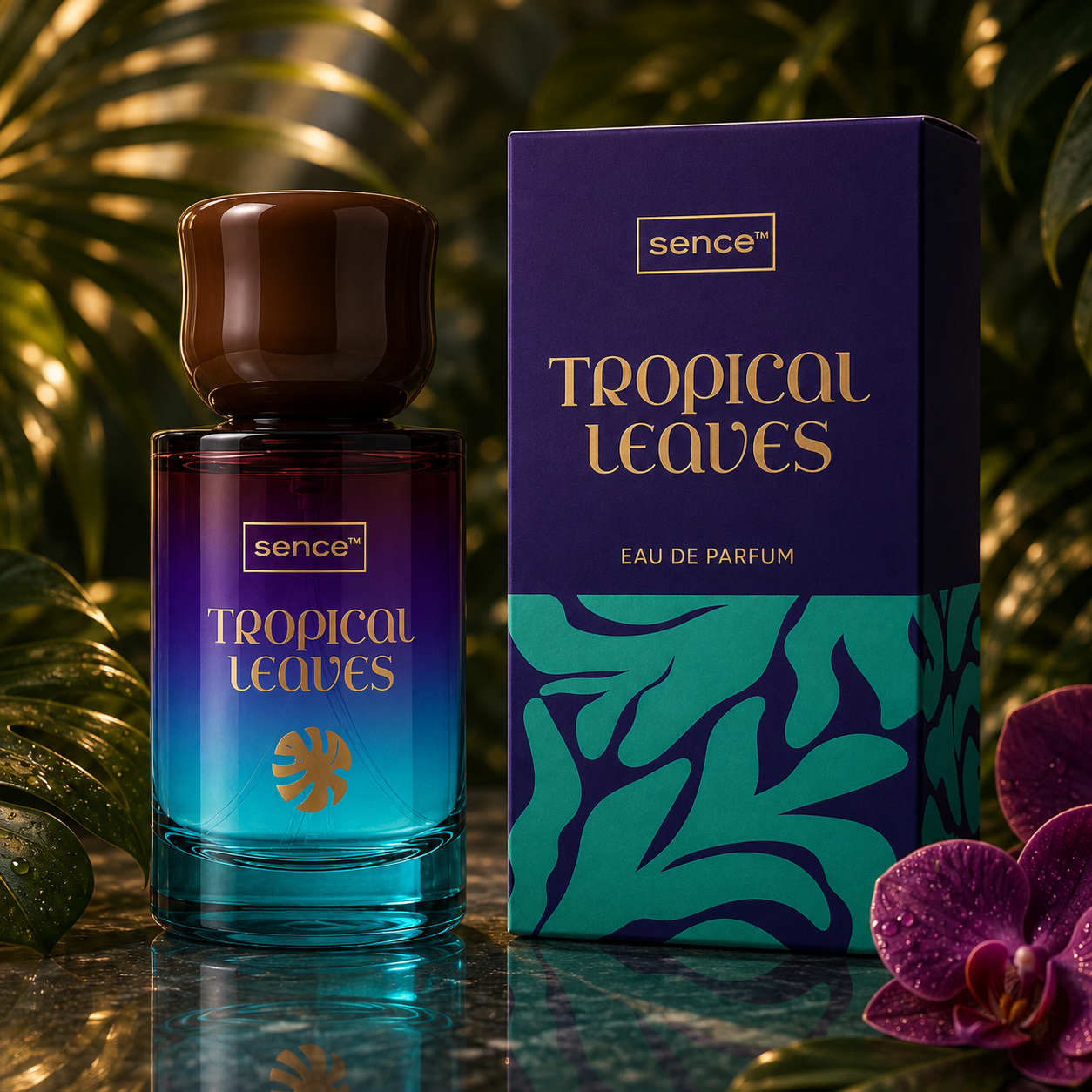 Apă de parfum pentru femei Tropical Leaves, 30 ml, Sence® - imagine 3