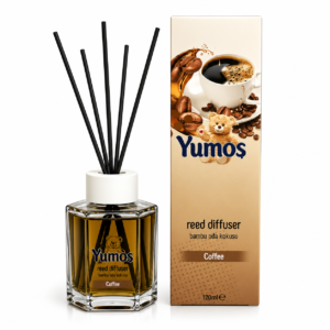 Odorizant de cameră cu bețișoare, Yumos Coffee, 120 ml