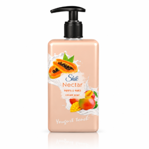 Săpun lichid cremă Shik Nectar® cu aromă de papaya și mango, 450 ml