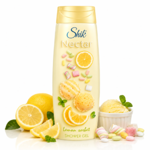 Gel de duș Shik Nectar® cu aromă de sorbet de lămâie, 400 ml