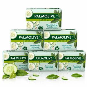Set 6 săpunuri Palmolive Naturals® Green Tea & Cucumber, 6 x 90 g – cu ceai verde și castravete revigorant