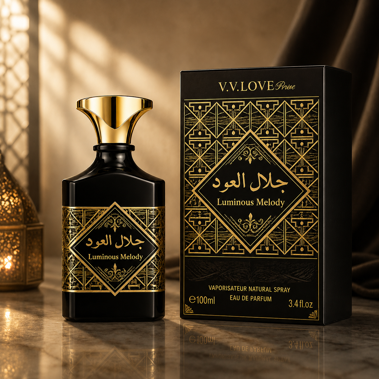 Apă de parfum pentru bărbați Luminous Melody, 100 ml, V.V LOVE® - imagine 3