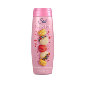 Alternative view of Gel de duș hidratant cu aromă de căpșuni și macarons, 400 ml, Shik Nectar®