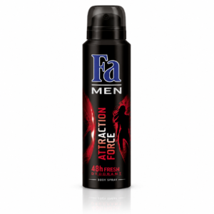 Deodorant spray pentru bărbați Fa® Men Attraction Force Deo & Bodyspray, 48h, 150 ml