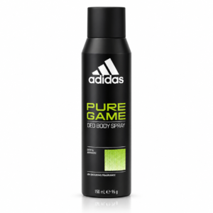 Deodorant spray Adidas® Pure Game Deo Body Spray, 48h prospețime, 150 ml
