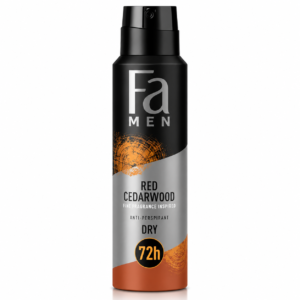 Deodorant spray antiperspirant Fa® Men Red Cedarwood Dry, 72h, 150 ml