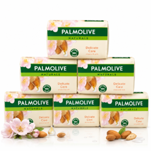 Set 6 săpunuri Palmolive Naturals® Delicate Care, 6 x 90 g – cu lapte și migdale delicate