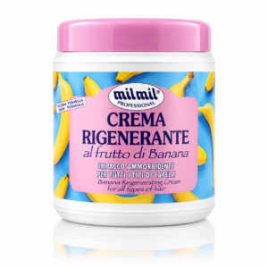 Mască regenerantă pentru păr cu extract de banană, Banana Regenerating Cream, Mil Mil Professional®, 1000 ml