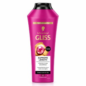 Șampon Schwarzkopf Gliss® Supreme Length pentru rădăcini grase și vârfuri uscate, 400 ml