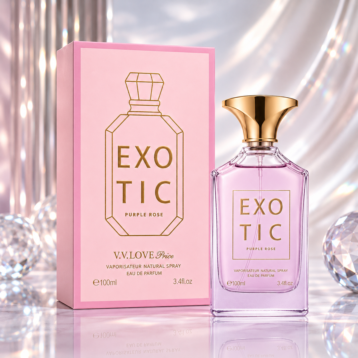 Apă de parfum pentru femei Exotic 1, 100 ml, V.V LOVE® - imagine 3