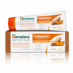 Pastă de dinți Himalaya®Botanique Whitening Antiplaque cu Turmeric și Ulei de Cocos, 113 g