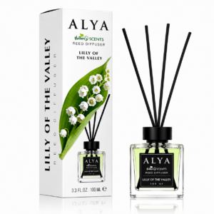 Odorizant de cameră cu bețișoare ALYA Nature Scents, Lăcrămioare, 100 ml