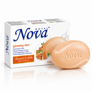 Săpun cremă hidratant Nova Royal® Almond & Milk, cu migdale și lapte, 100 g