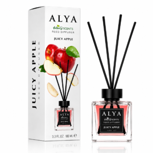 Odorizant de cameră cu bețișoare ALYA Nature Scents, Juicy Apple, 100 ml