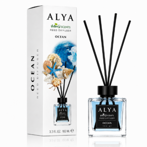 Odorizant de cameră cu bețișoare ALYA Nature Scents, Ocean, 100 ml
