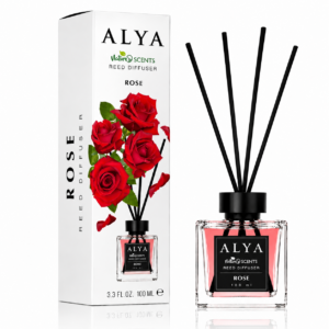 Odorizant de cameră cu bețișoare ALYA Nature Scents, Trandafiri, 100 ml
