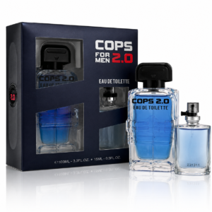 Set Cadou pentru bărbați COPS FOR MEN 2.0, EDT 100 ml + EDT 15 ml, Real Time®