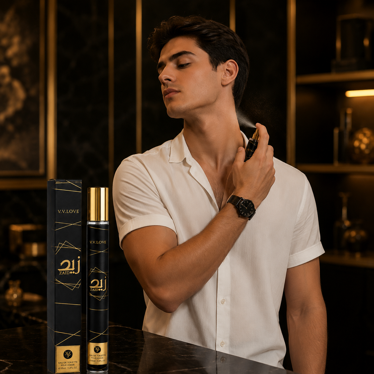 Apă de toaletă pentru bărbați V.V. LOVE ZAID, 35 ml - imagine 2