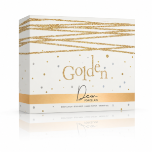 Alternative view of Set cadou pentru femei Golden Dew Porcelain, body mist, parfum, gel de duș și loțiune de corp, V.V.LOVE®