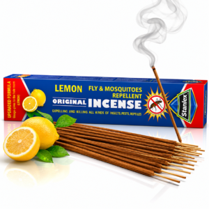 Bețișoare parfumate antițânțari cu aromă de lămâie, Stanlex®