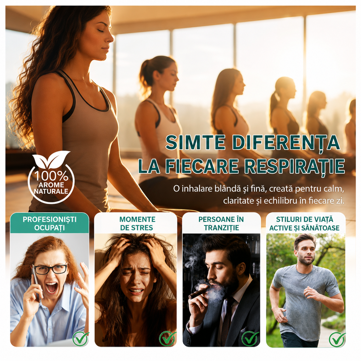 Inhalator de arome 100% naturale, Difuzor aromaterapie fără fum, fără nicotină, fără tutun, MAKA, 600 de utilizări, SEFUDUN® - imagine 5