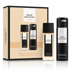 Set cadou David Beckham® Classic – Deodorant natural spray75 ml + Spray de corp 150 ml