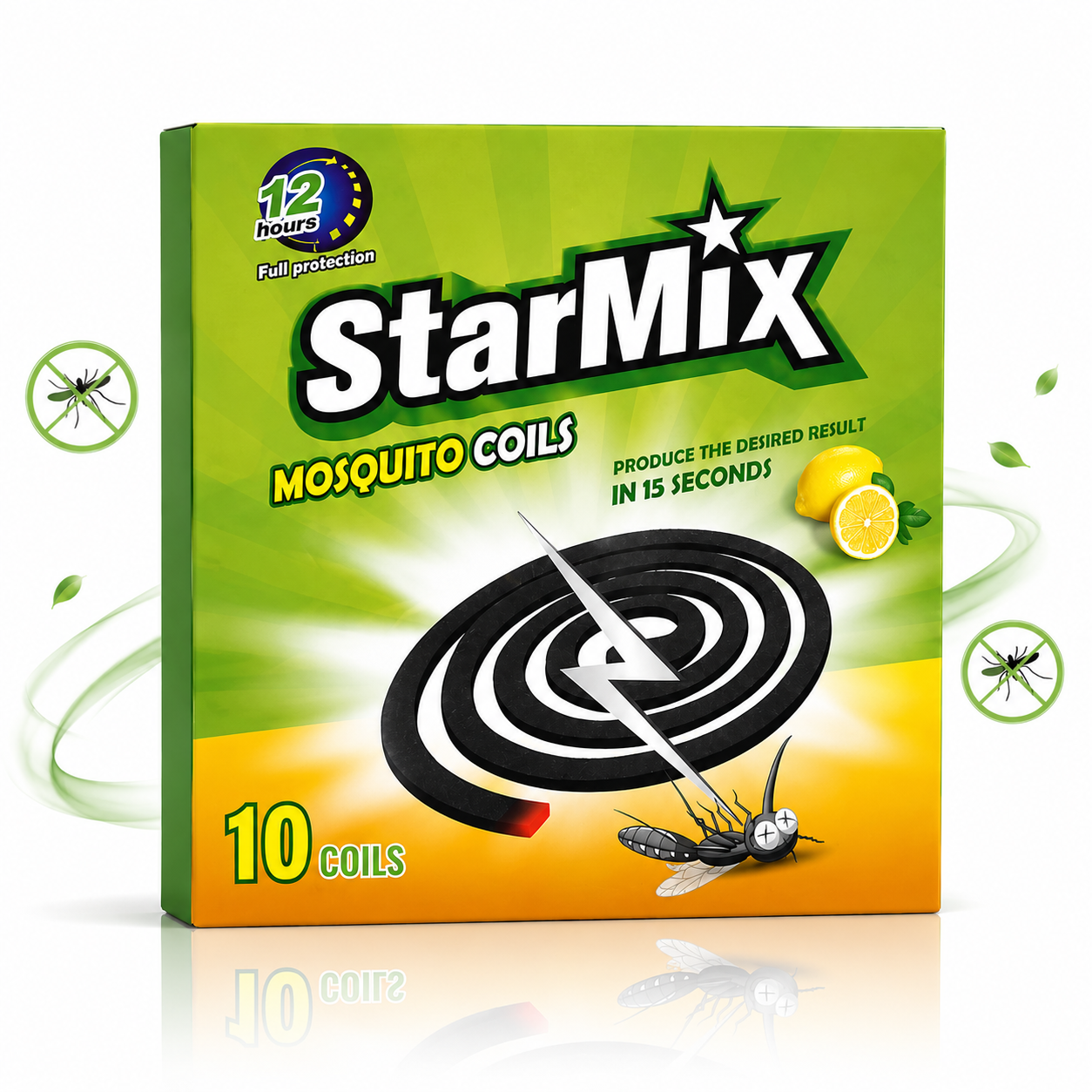 Spirale antițânțari StarMix® cu protecție până la 12 ore, 10 bucăți