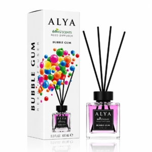 Odorizant de cameră cu bețișoare ALYA Nature Scents, Bubble Gum, 100 ml