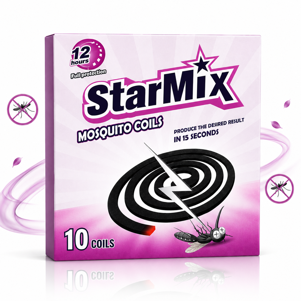 Spirale antițânțari StarMix® cu protecție până la 12 ore, 10 bucăți - imagine 3