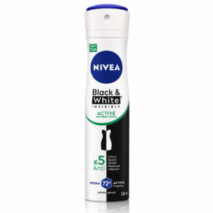 Deodorant antiperspirant spray NIVEA® Black & White Invisible Active, 250 ml