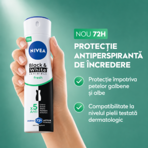 Alternative view of Deodorant antiperspirant spray NIVEA® Black & White Invisible Active, 250 ml