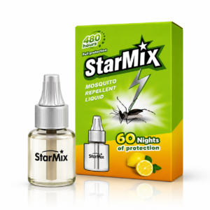 Rezervă lichidă antițânțari cu aromă de lămâie pentru aparatul electric StarMix®, protecție până la 60 nopți