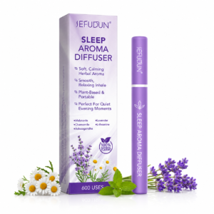 Inhalator de arome 100% naturale, SLEEP, Difuzor aromaterapie fără fum, fără nicotină, fără tutun, Lavandă, SEFUDUN®