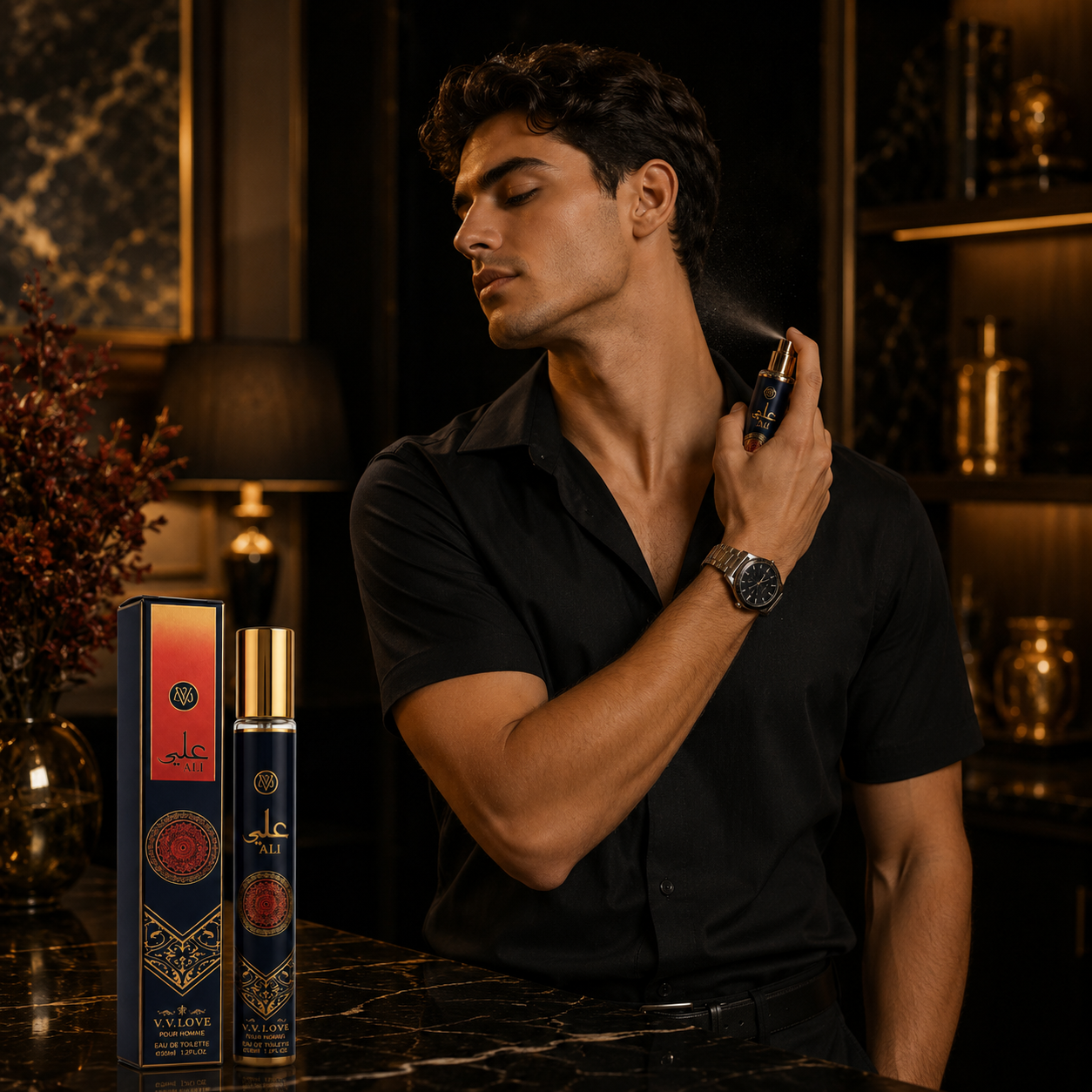 Apă de toaletă pentru bărbați, ALI, 35 ml, V.V. LOVE® - imagine 2