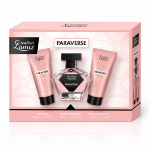 Alternative view of Set cadou pentru femei Creation Lamis Paraverse, Apă de parfum 100 ml + Gel de duș 50 ml + Loțiune pentru mâini și corp 50 ml