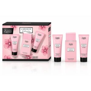 Set cadou pentru femei Creation Lamis Lorenzo Silvetto, Eau de Parfum 100 ml + Gel de duș 50 ml + Loțiune pentru mâini și corp 50 ml