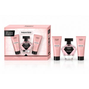 Set cadou pentru femei Creation Lamis Paraverse, Apă de parfum 100 ml + Gel de duș 50 ml + Loțiune pentru mâini și corp 50 ml