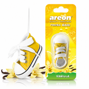 Odorizant auto Areon Fresh Wave® Vanilla, baschet suspendat, aromă de vanilie