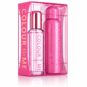 Set cadou pentru femei COLOUR ME Pink, EDP 100 ml + Body Spray 150 ml, MILTON-LLOYD®