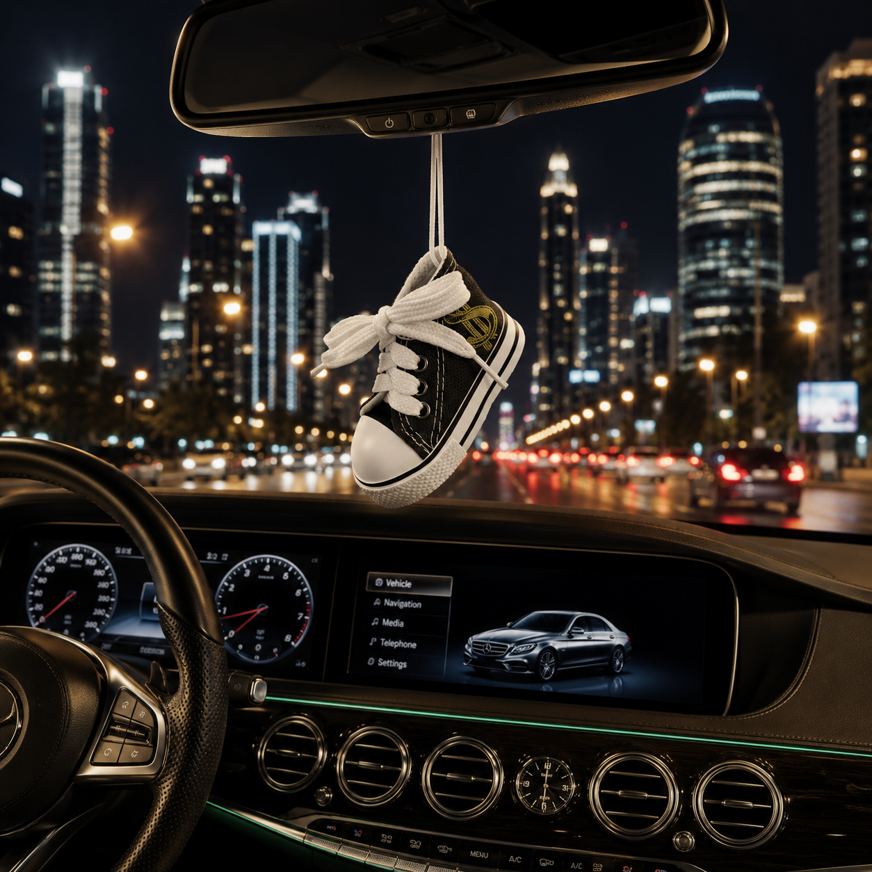 Odorizant auto Areon Fresh Wave® Money, baschet suspendat, aromă fresh cu accente masculine - imagine 2