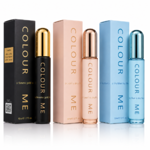 Set cadou parfumuri pentru femei COLOUR ME® Gold Femme, Pearl & Sky Blue, 3 x 50 ml, MILTON-LLOYD®