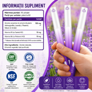 Alternative view of Inhalator de arome 100% naturale CALM, Difuzor aromaterapie fără fum, fără nicotină, fără tutun, lavanda, ashwagandha, L-teanina și balsam de lămâie, 600 de utilizări, ATOANY®